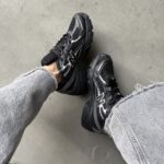 New Balance 740 Black Sneakers aus Textil für stilvollen Komfort