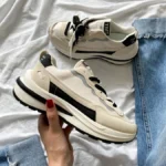 Vapore White sportbačiai iš tekstilės ir ekologiškos odos