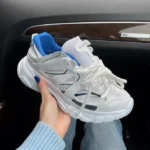Кросівки Balenciaga Track White/Blue — шкіряні преміум кросівки