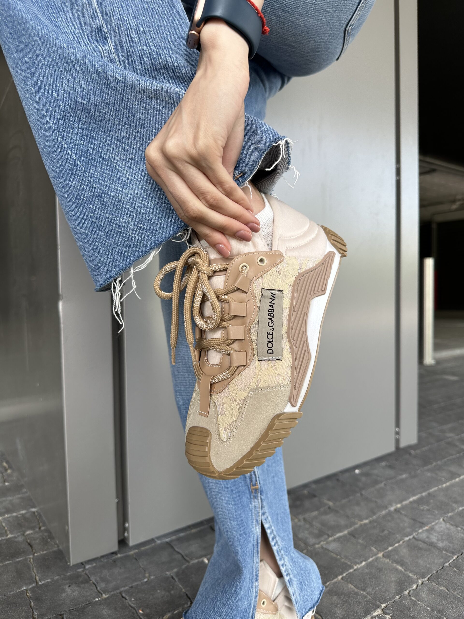 73289f32-8b15-4b16-9706-f6e8b878d425 Кросівки DG NS1 Beige шкіряні — стиль та комфорт для щоденного носіння — изображение 1