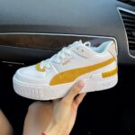 Кеди Cali Dark Yellow — стильні шкіряні для щоденного носіння