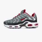 Nike Air Max tn Plus Harmaa punainen lenkkarit-nahka ja tekstiilit
