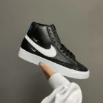Кеди NIKE Blazer Mid ‘77 Metallic Swoosh Black — шкіра та замша