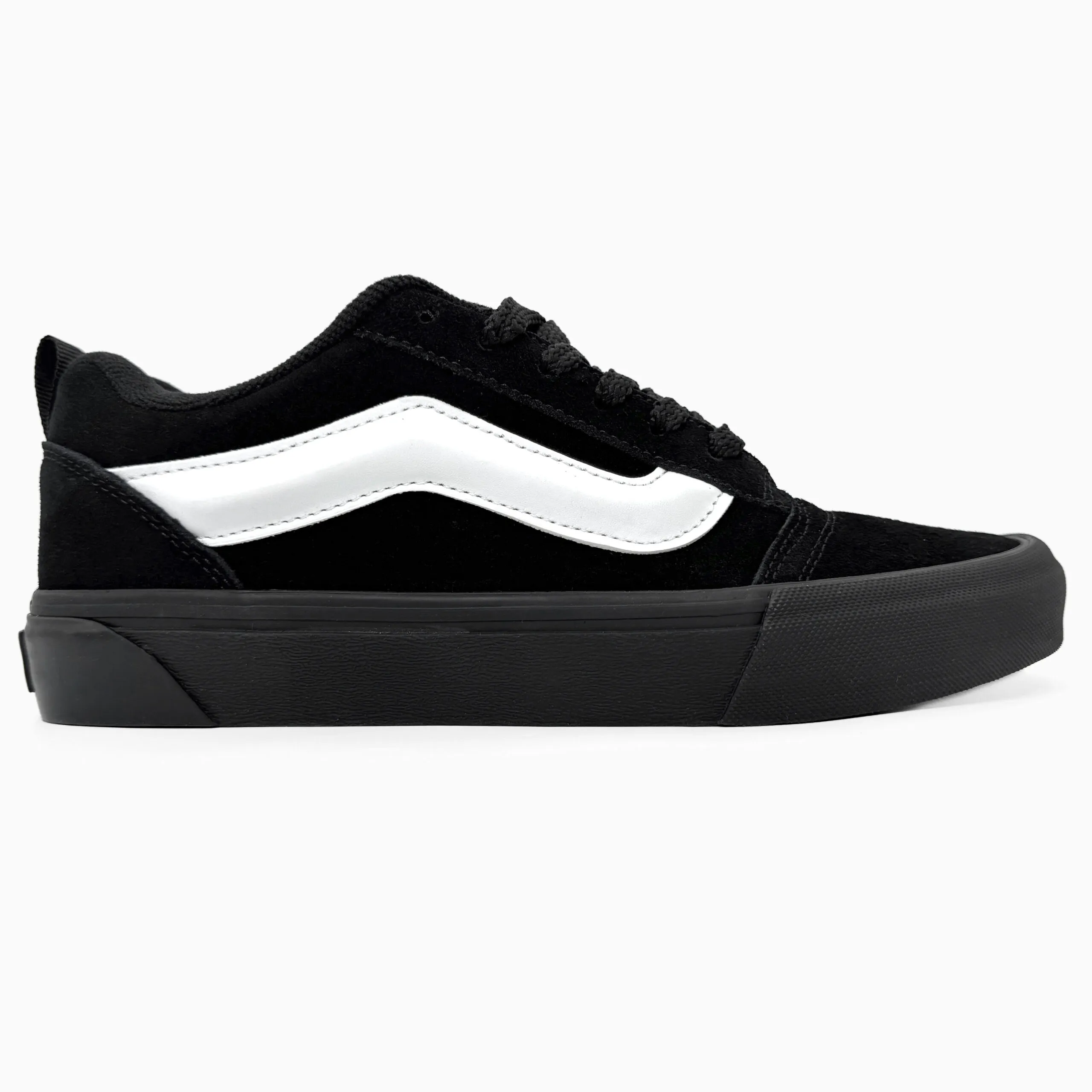 Vans Knu Skool Black-černé semišové a textilní tenisky - Obrázek 1