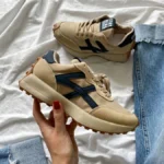 Кросівки NB Brown — чоловічі текстильні кроси з екошкіри