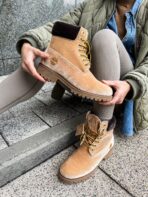 Чоботи Timberland x Off-White Ginger — стильні велюрові чоботи - Зображення 2