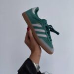 Samba OG Green / Grey zamšādas čības stilīgai un ērtai valkāšanai