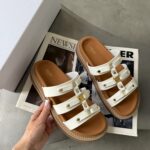 Капці Celine Tippi Slide Premium — шкіряні стильні для дому та вулиці