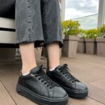 Кеди LV Time Out Black шкіряні стильні для щоденного носіння