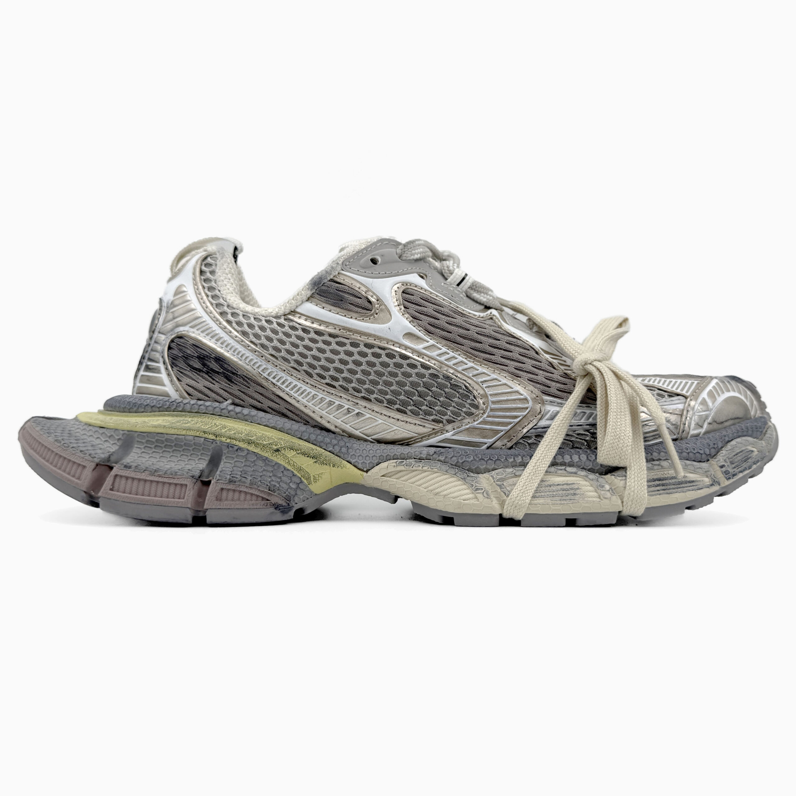 7ced400e-bf12-467a-84f1-e920918ea100 Кросівки Balenciaga 3XL Worn-Out/Light Beige – шкіряно-текстильні - Зображення 1