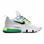 Кросівки Nike Air MAX 270 React White Electric Green — шкіра та сітка