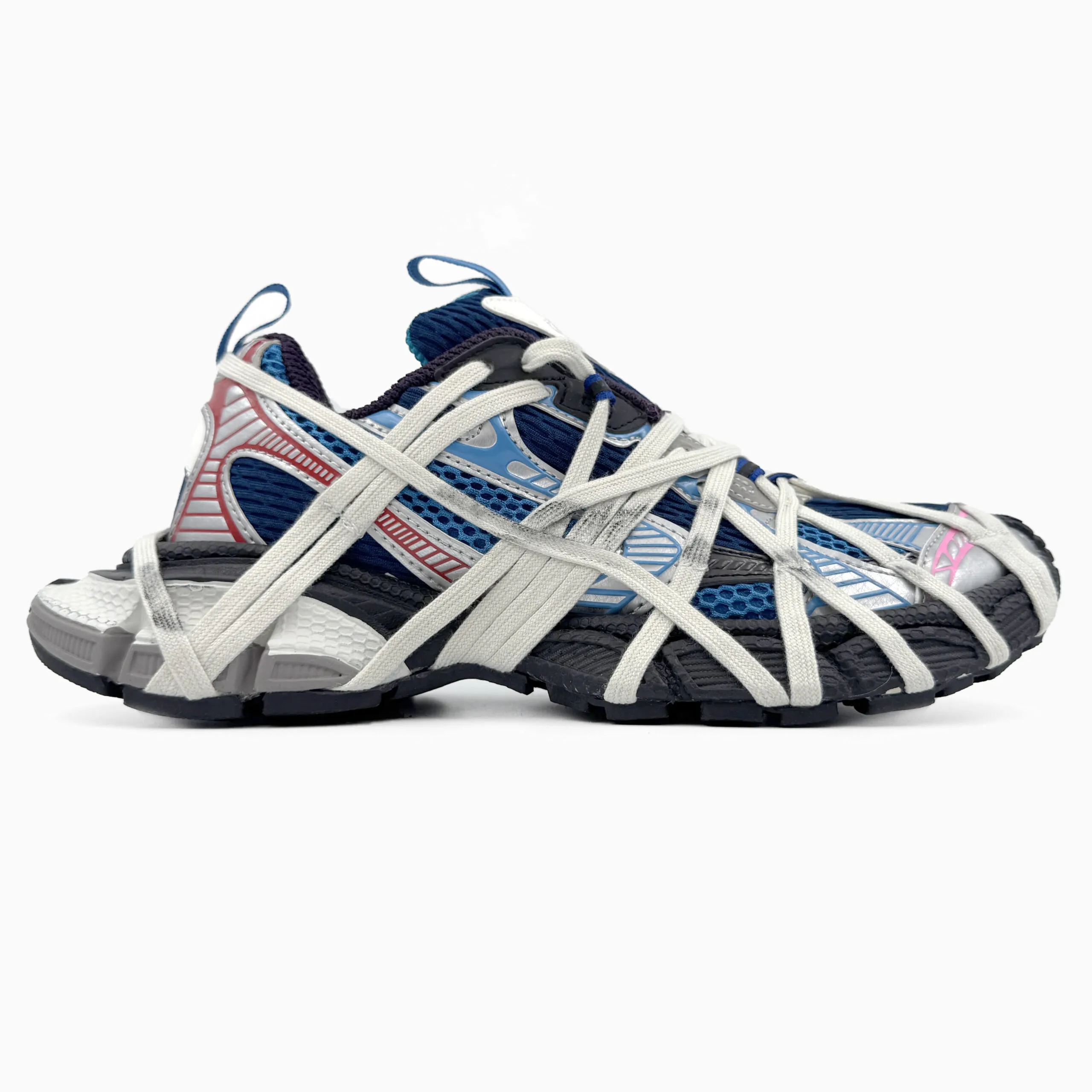 Balenciaga 3XL Extreme Lace black/Blue/Red sneakers-stylish and bright - Image 1