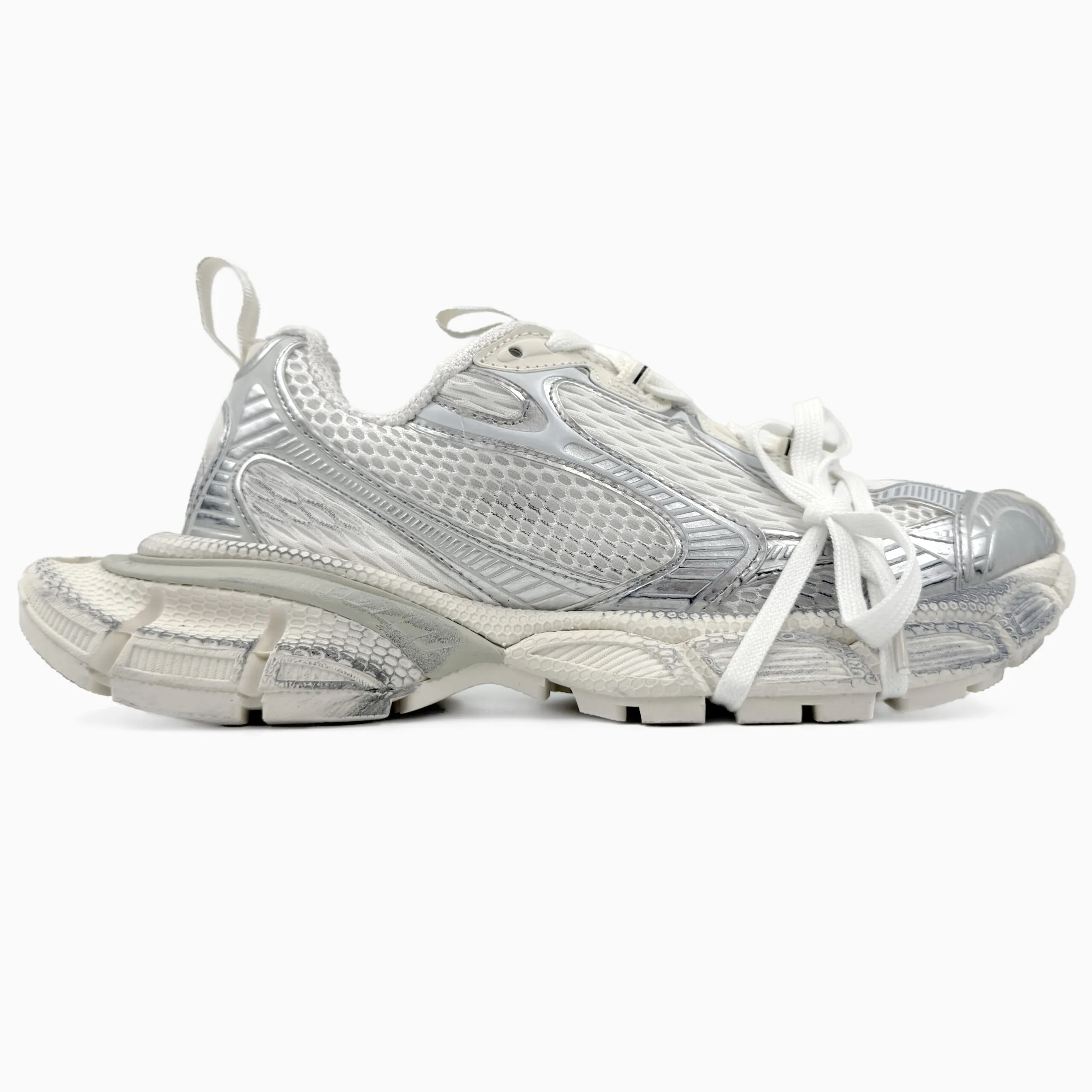 Balenciaga 3xl hvit / Sølv sneakers-lær og tekstil, herre - Bilde 1