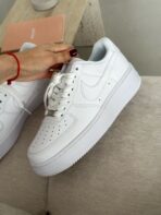 Кеди Nike Air Force 1 White Premium чоловічі шкіряні