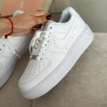 Кеди Nike Air Force 1 White Premium чоловічі шкіряні