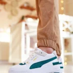 Кеди Puma Cali Sport Heritage White/Teal — шкіряно-замшеві жіночі кеди ----------