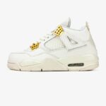 Nike Air Jordan 4 retro metāla zelta čības-ādas vīriešu