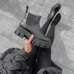 Prada Monolith Chelsea lærstøvler-stil og kvalitet