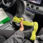 Boty BV Black / Green Premium-kožené boty pro pohodlí a styl