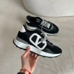 Scarpe Da Ginnastica Valentino Garavani Black-pelle premium per un look elegante