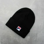 FILA Black universal acrylic hat for men and women