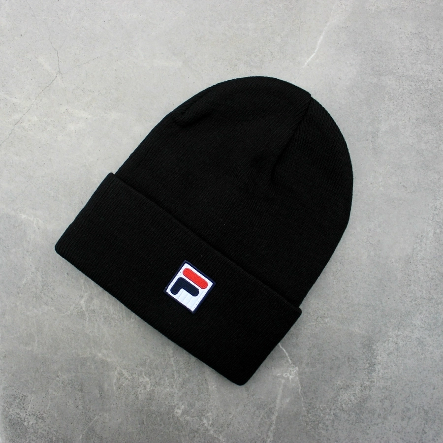 910c332d-1e57-45a2-bae0-47790f5e350a Шапка FILA Black — акрилова універсальна для чоловіків і жінок - obrazek 1