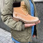 Чоботи Timberland x Off-White Ginger — стильні велюрові чоботи