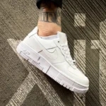 Nike air force Pixel White-chaussures de sport en cuir demi-saison