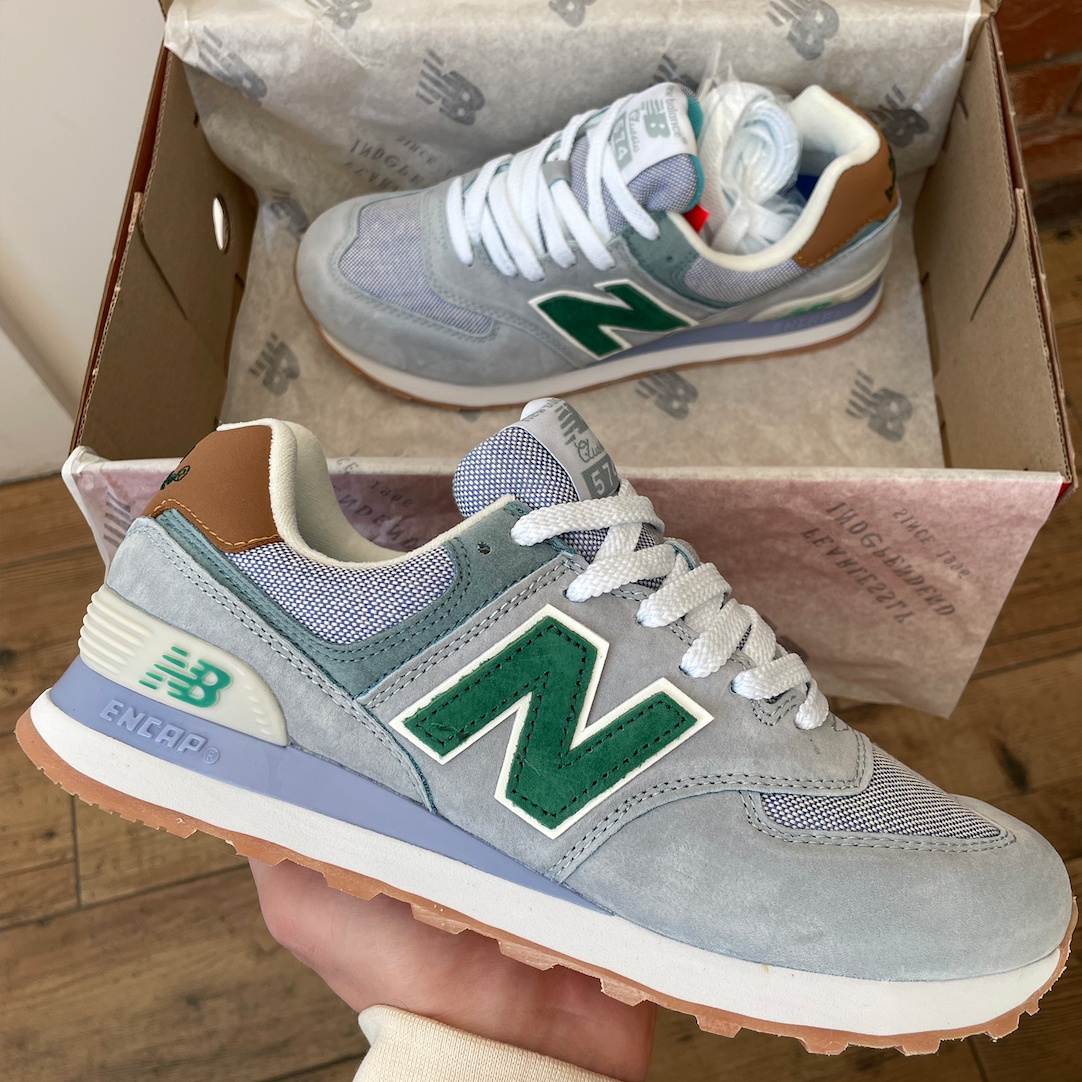 98e8a90b-8884-4eba-950a-bebb78ac1579 Кросівки New Balance 574 Blue Green із замші — стиль та комфорт - obrazek 1