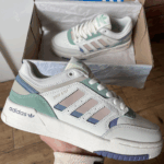 Chaussures Adidas Drop Step Beige Grey Green en cuir élégantes pour le sport et le quotidien
