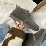 Ugg Neumel no Logo Grey - Pánské textilní boty z ekokožky