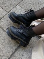 Чоботи Dr. Martens Jadon Audrick Black — шкіряні термо-чоботи — изображение 2