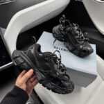 Кросівки 3XL Total Black Premium з текстилю для спорту та прогулянок