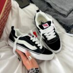 Кеди KNU Old Skool Black/White Premium — стильні текстильні кеди