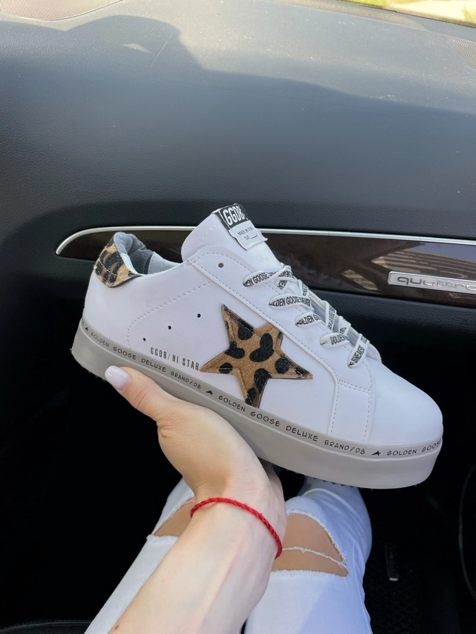 a7f4de7f-7288-4de7-9e83-ad33564870e4 Golden Goose Pels joggesko laget av ekte lær - Bilde 1