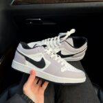 Baskets Jordan 1 Grey - baskets hautes élégantes en gris