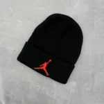 Шапка AIR JORDAN Black — акрилова універсальна з вишивкою