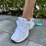 530 White v2 leather running shoes-stylish men's/women's running shoes