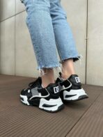 Sneakers DG Air Master in pelle nera / bianca per il comfort quotidiano - immagine 2