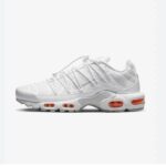 Nike Air Max Plus Utility white/Safety Orange Running shoes — leather and textile
