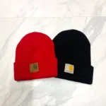 Шапка CARHARTT Red — акрил, універсальний розмір, стильна