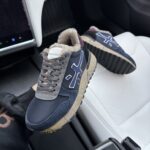 Кросівки Premiata Mick 7068M з шкіри та натурального хутра