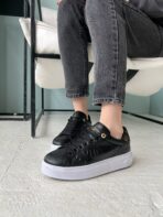 Кеди LV Time Out Black/White з натуральної шкіри для стильного щоденного образу ---------- - obrazek 2