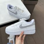 Air Force 1 Low White/Grey sneakers — men's stylish leather sneakers