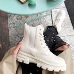 Чоботи No brand White art 013 — стильні шкіряні жіночі чоботи