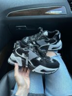 Sneakers DG Air Master in pelle nera / bianca per il comfort quotidiano
