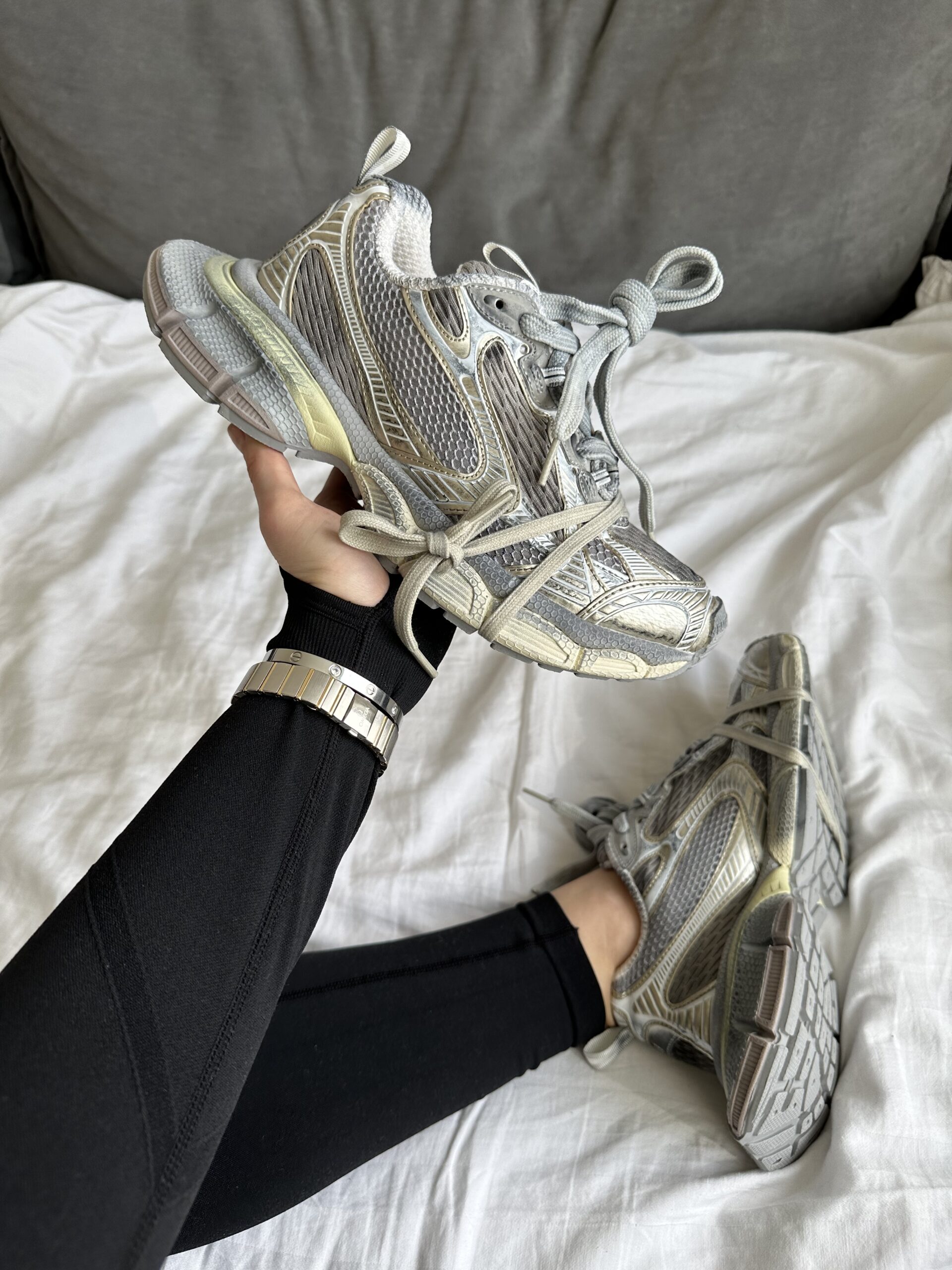 bbe79716-f1b2-4e81-9926-8505dcad9232 Кросівки 3 XL Dirty Beige — бежеві чоловічі текстильні та шкіряні - Зображення 1