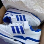 Adidas Forum Low White Blue ādas čības stilīgam komfortam