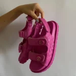 Сандалі Chanel Pink Leather Premium — рожеві шкіряні жіночі сандалі