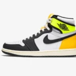 Nike Air jordan 1 High OG Volt Gold čības - ādas vīriešu Premium